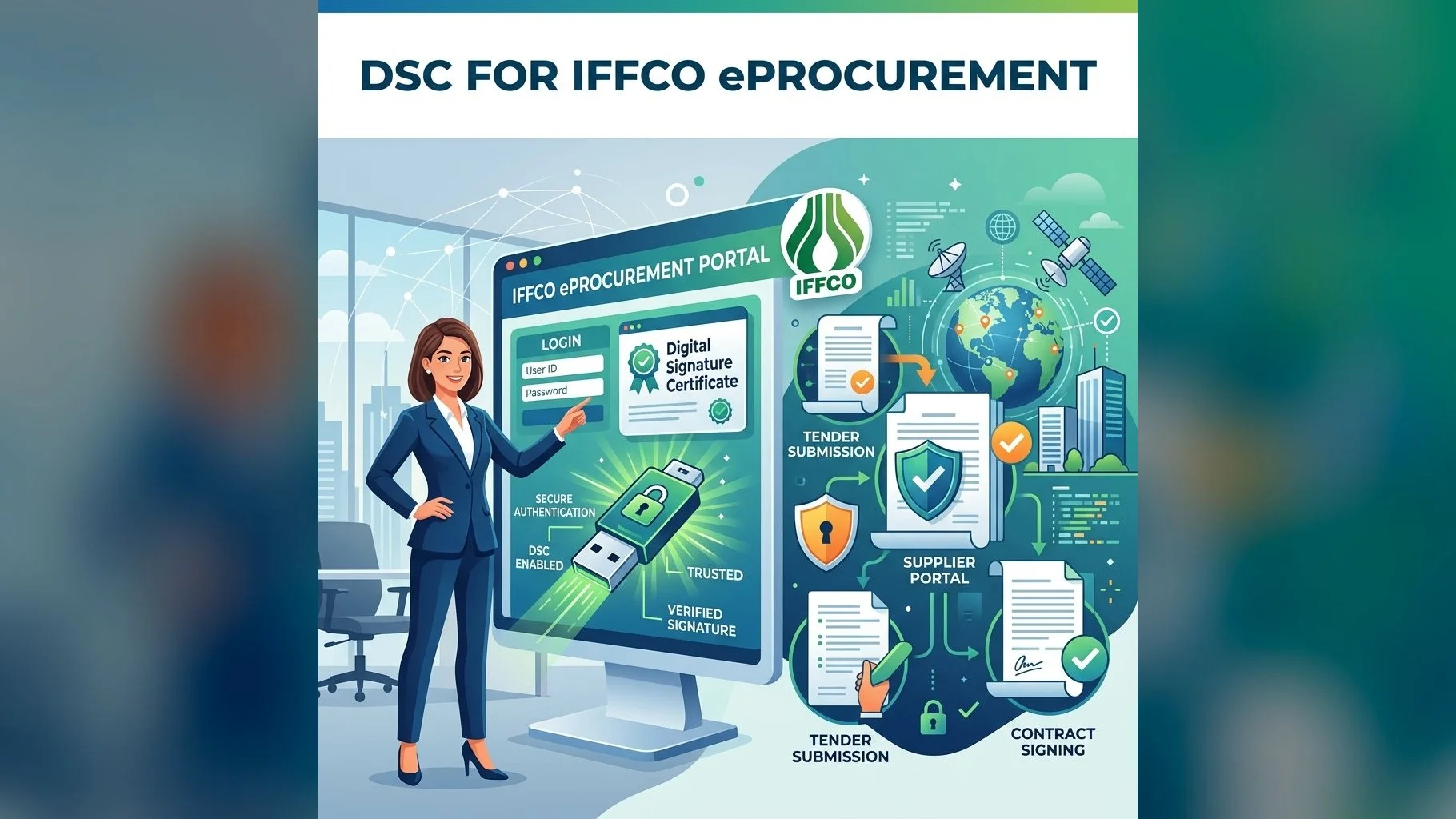 DSC for IFFCO and e-Procurement Portals