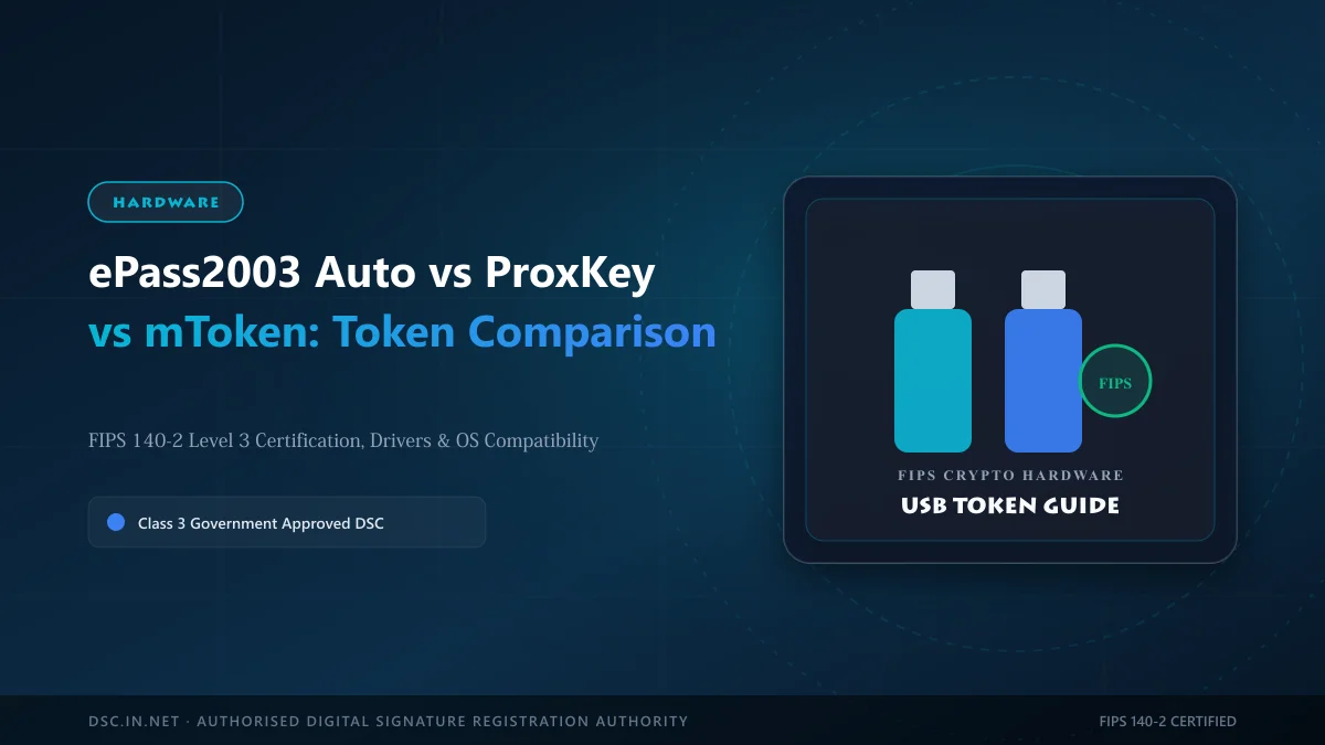 ePass2003 Auto vs ProxKey vs mToken: Which USB Token is Best?